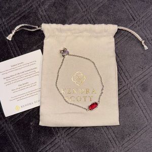 Kendra Scott Elaina Adjustable Chain Bracelet in Berry